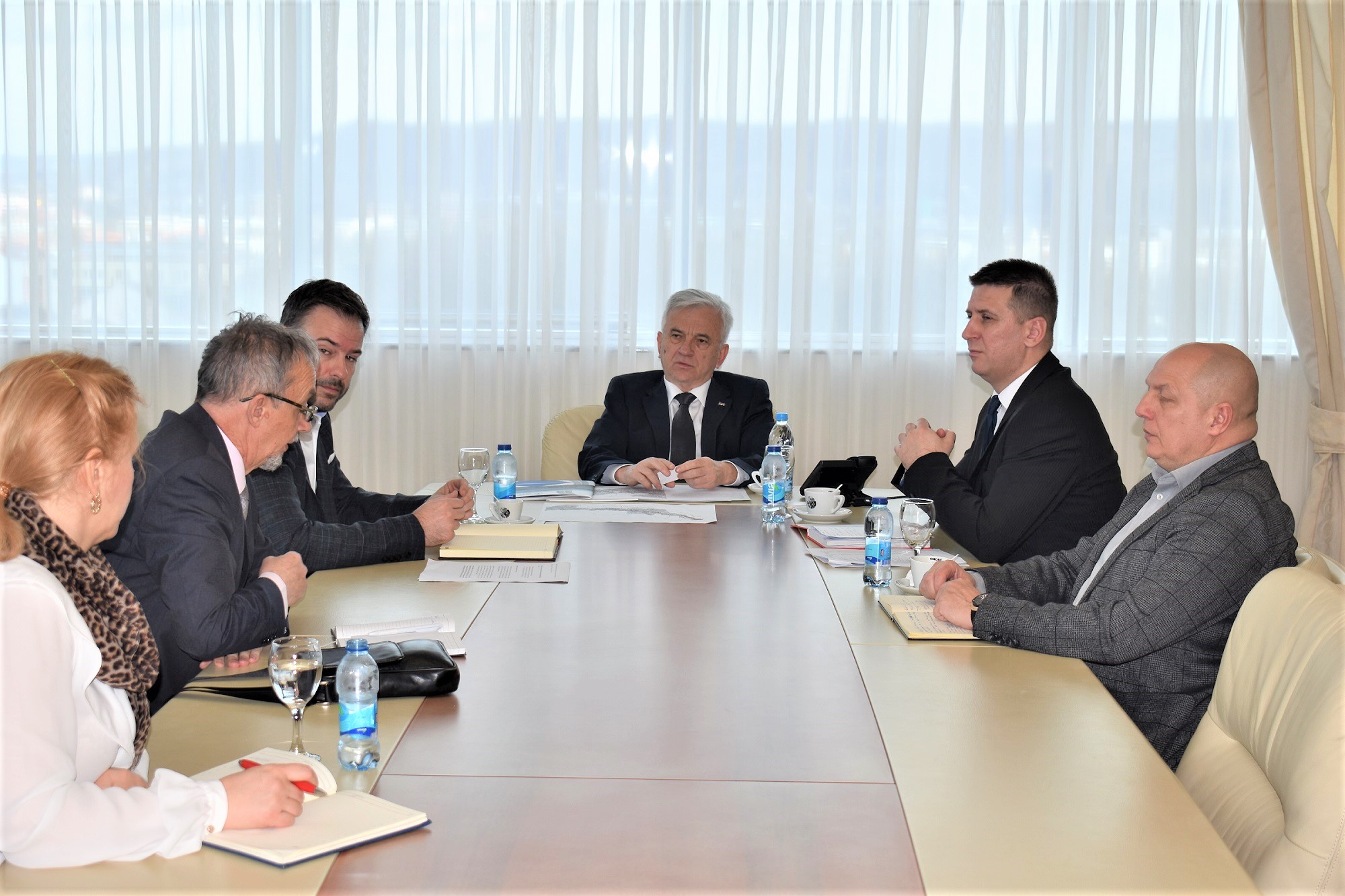 Oдржан радни састанак с Министром саобраћаја и веза Недељком Чубриловићем